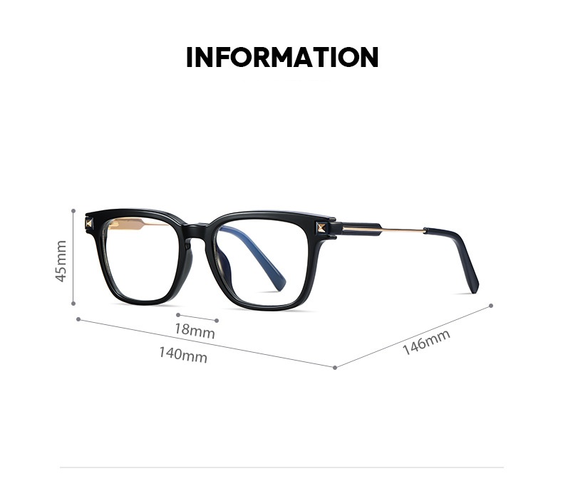 Giles-Square fullrim prescription glasses