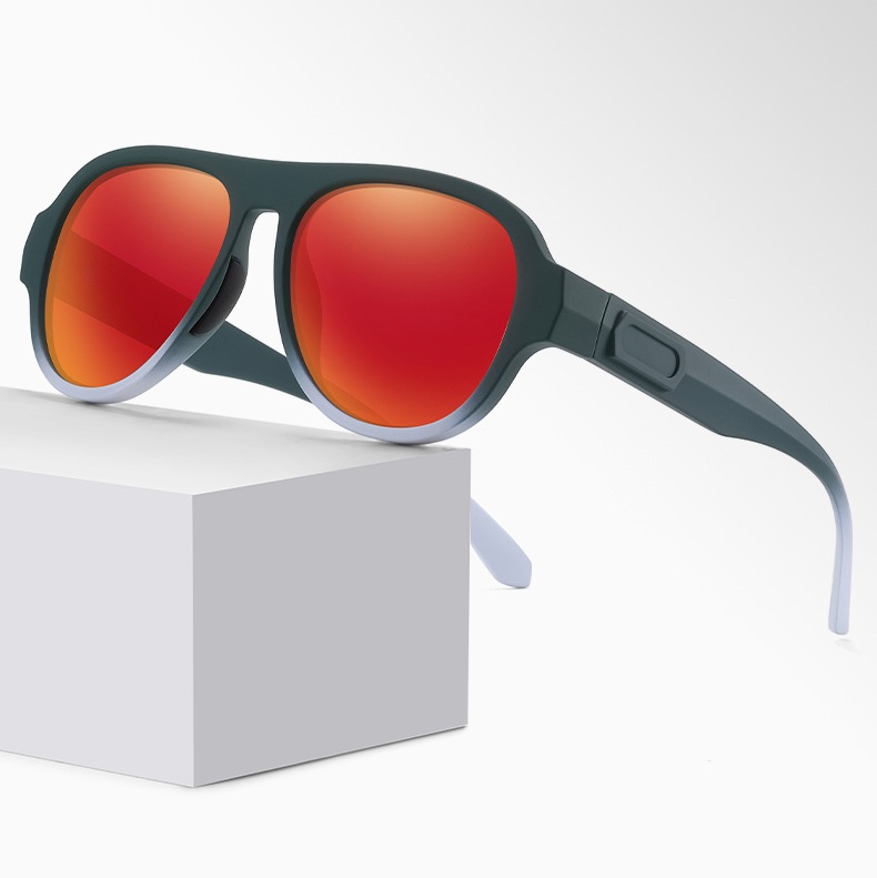 Justin-Outdoor aviator fullrim polarized prescription sunglasses