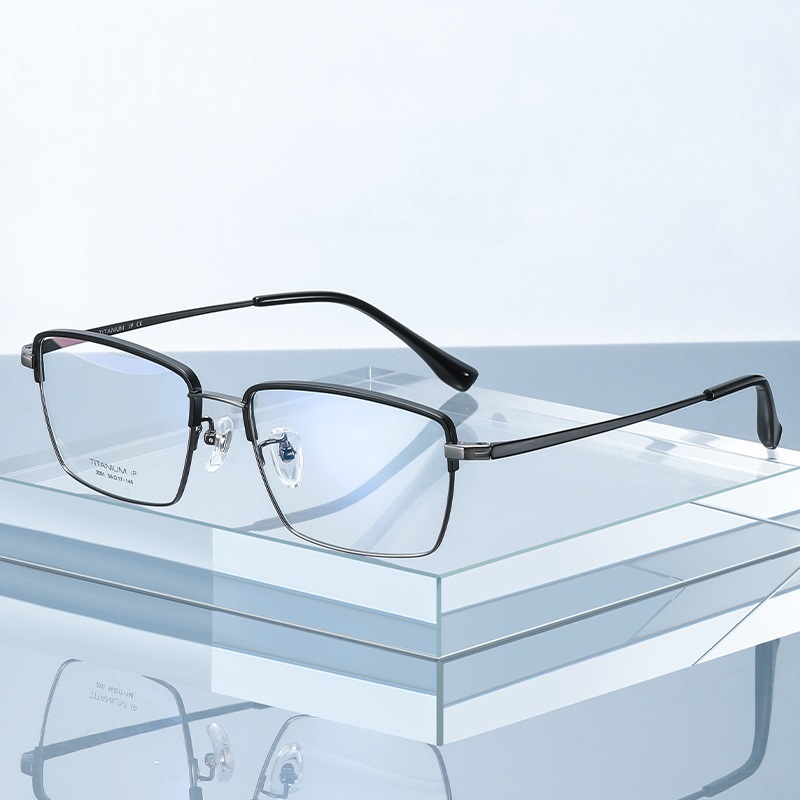 Clark-Plain lens glasses are available with prescription optical lenses