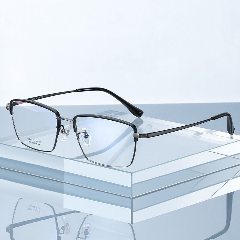 Clark-Plain lens glasses are available with prescription optical lenses