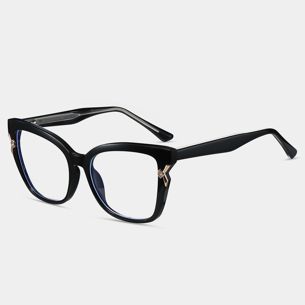 Bree-Plain lens glasses are available with prescription optical lenses