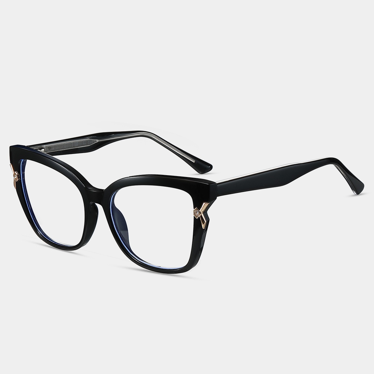 Bree-Plain lens glasses are available with prescription optical lenses