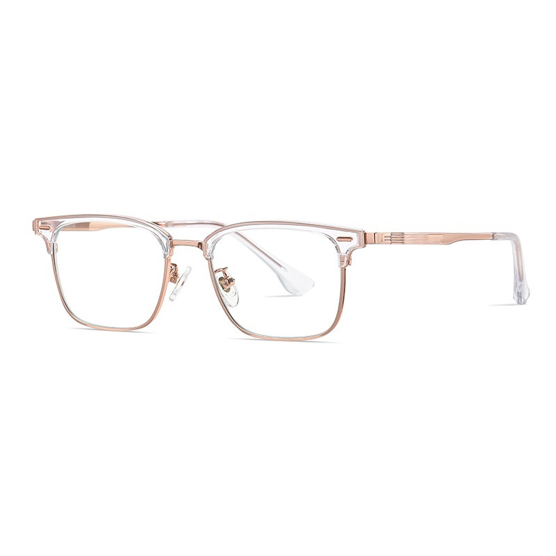 Claude-Plain lens glasses are available with prescription optical lenses