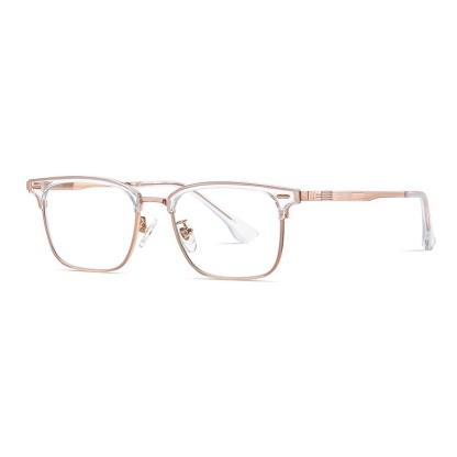 Claude-Plain lens glasses are available with prescription optical lenses