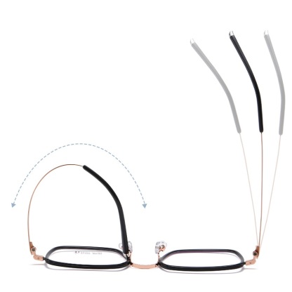 Clarence-Plain lens glasses are available with prescription optical lenses