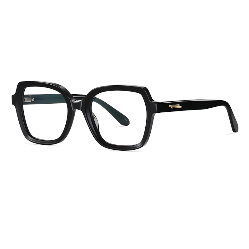 Badia-Plain lens glasses are available with prescription optical lenses-PS8817