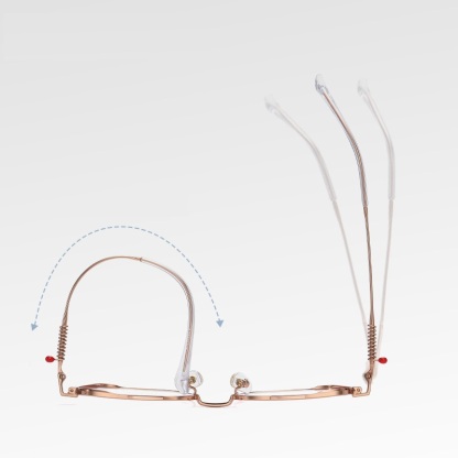 Cherise-Plain lens glasses are available with prescription optical lenses