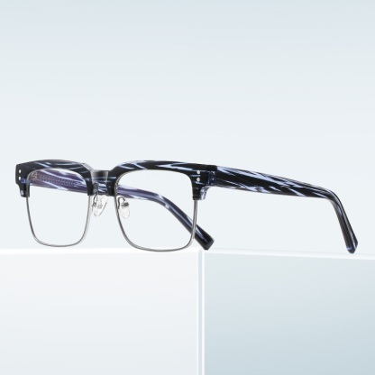Gary-Square fullrim browline prescription glasses