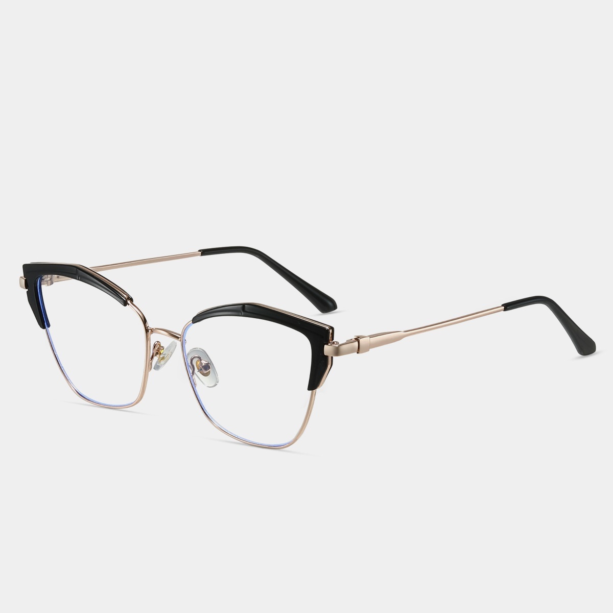 Catherinee-Plain lens glasses are available with prescription optical 