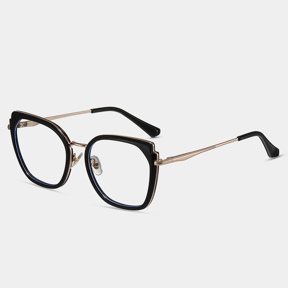 Caitin-Plain lens glasses are available with prescription optical lenses
