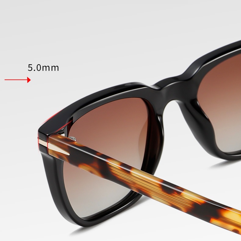 Fido-Square polarized sunglasses can be customized with optical prescription lenses
