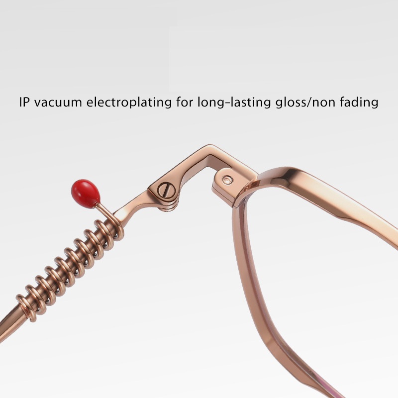 Cherise-Plain lens glasses are available with prescription optical lenses