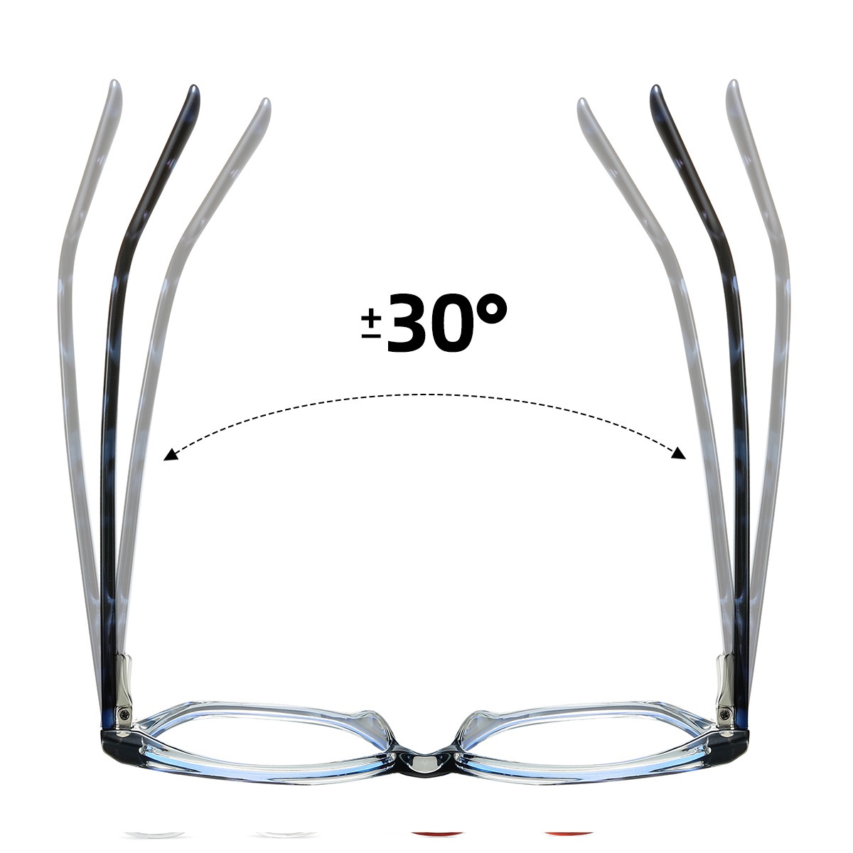 Cady-Plain lens glasses are available with prescription optical lenses