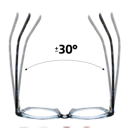 Cady-Plain lens glasses are available with prescription optical lenses