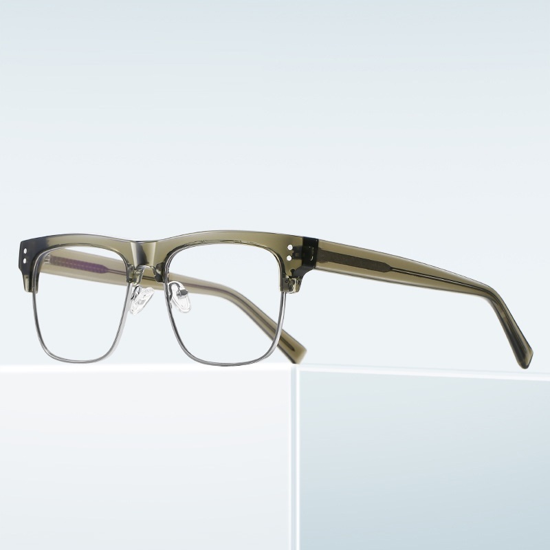 Gary-Square fullrim browline prescription glasses