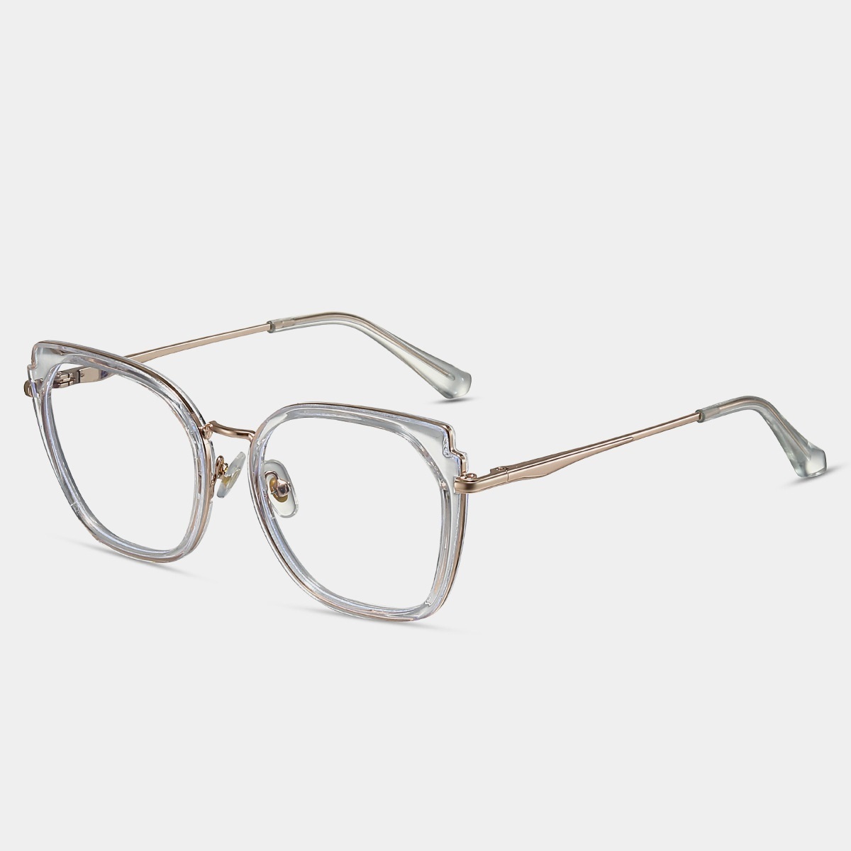 Caitin-Plain lens glasses are available with prescription optical lenses