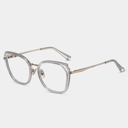 Caitin-Plain lens glasses are available with prescription optical lenses