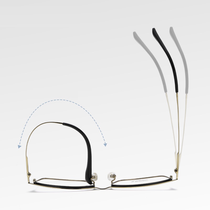 Claire-Plain lens glasses are available with prescription optical lenses