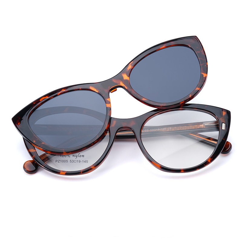 Isidore-Cat eye fullrim polarized magnetic prescription glasses