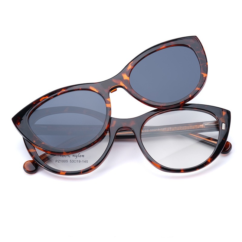 Isidore-Cat eye fullrim polarized magnetic prescription glasses