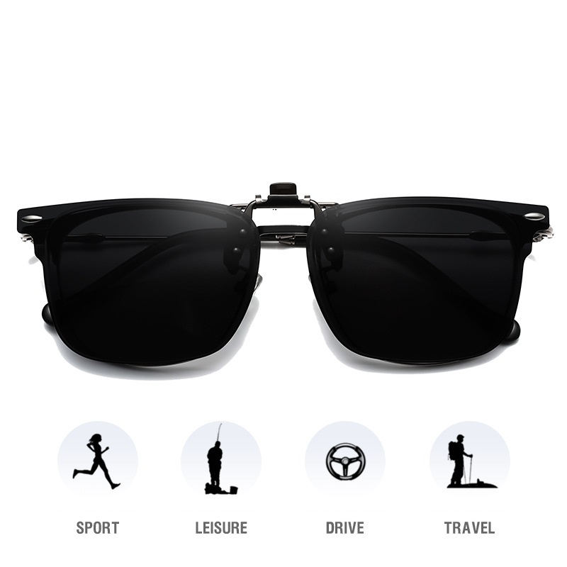 Everley-Polarizing sunglasses clip optional night vision lenses