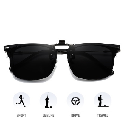 Everley-Polarizing sunglasses clip optional night vision lenses