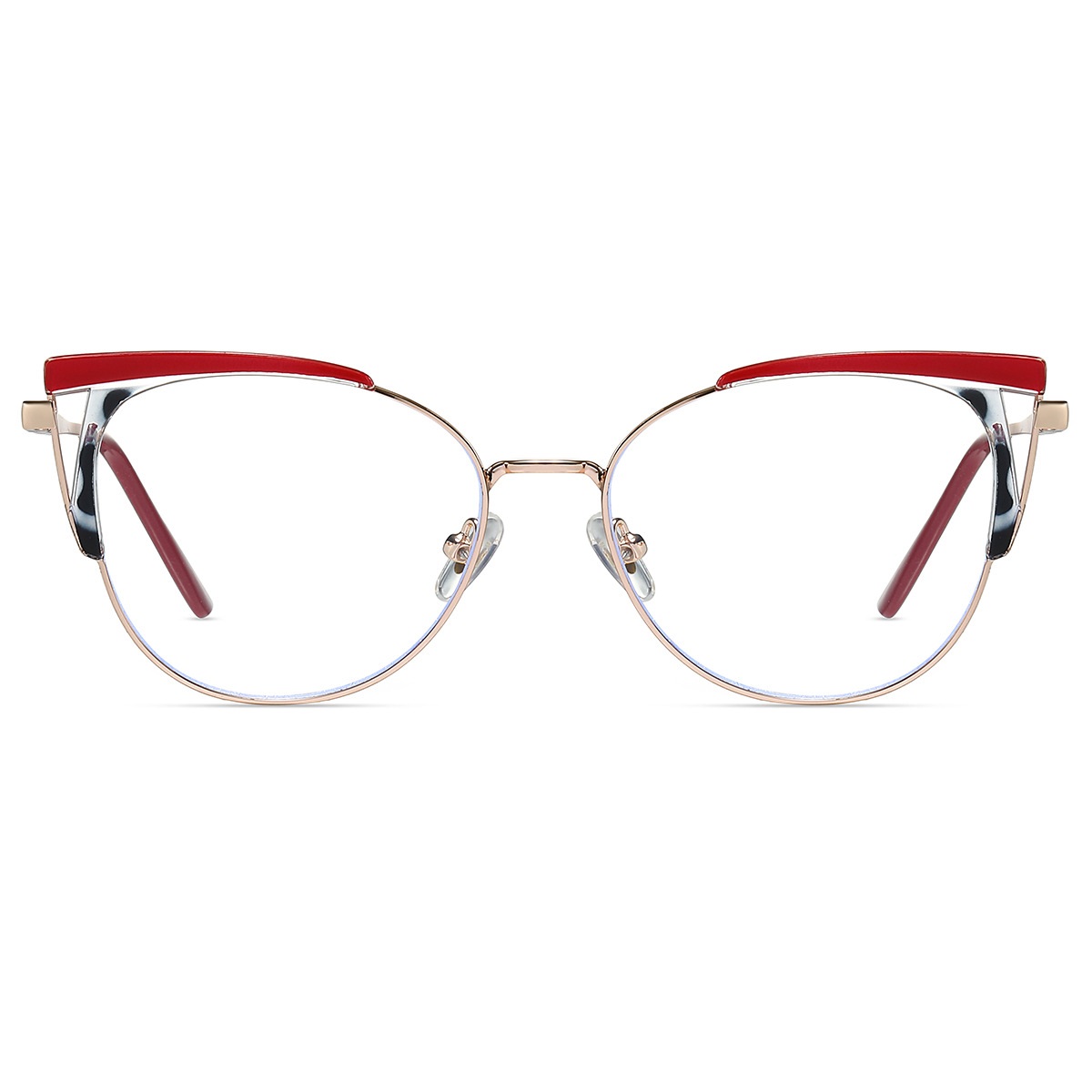 Carmen-Plain lens glasses are available with prescription optical lenses