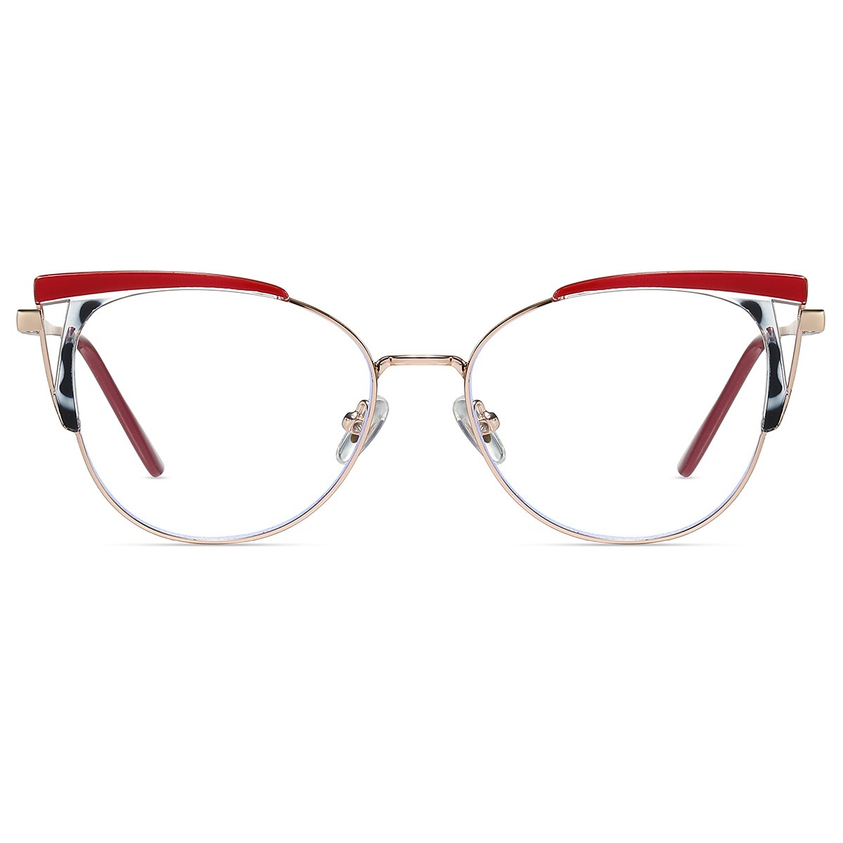 Carmen-Plain lens glasses are available with prescription optical lenses