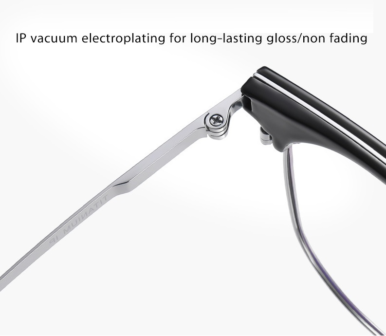 Jack-Pure titanium retro eyebrow frame-F51109