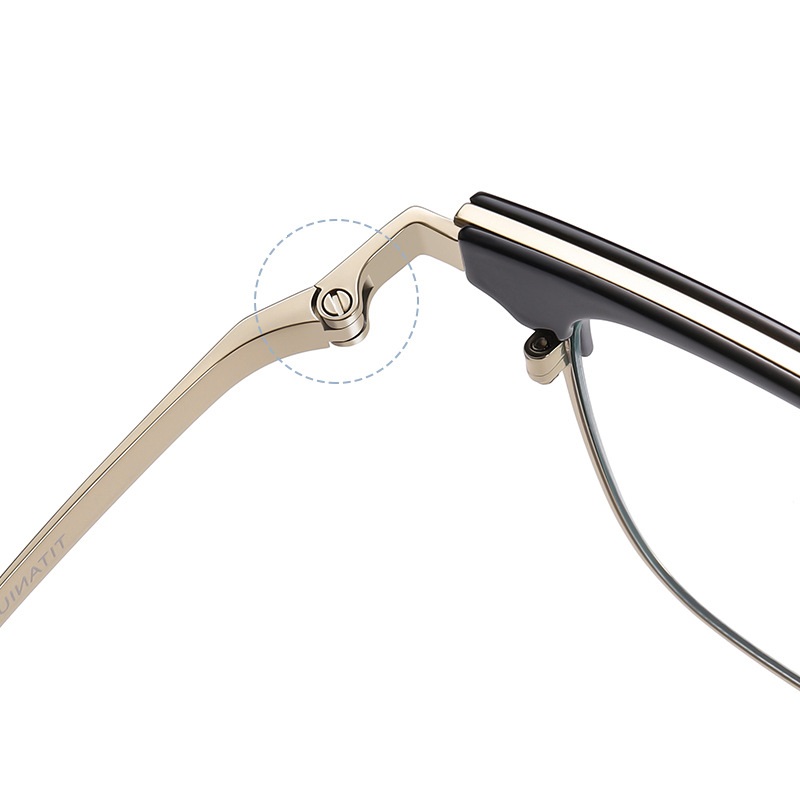 Claude-Plain lens glasses are available with prescription optical lenses