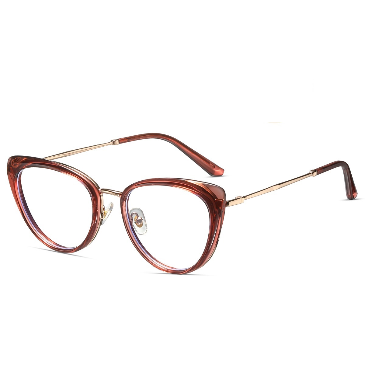 Bonnie-Plain lens glasses are available with prescription optical lenses