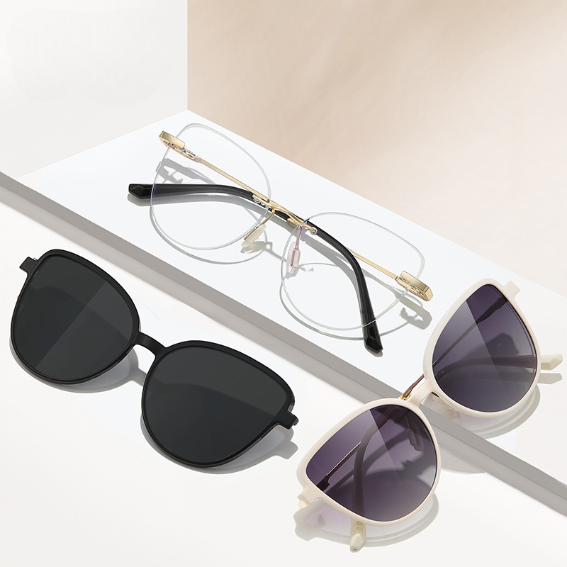 Ives-Butterfly rimless polarized magnetic prescription glasses-Glasses Magic