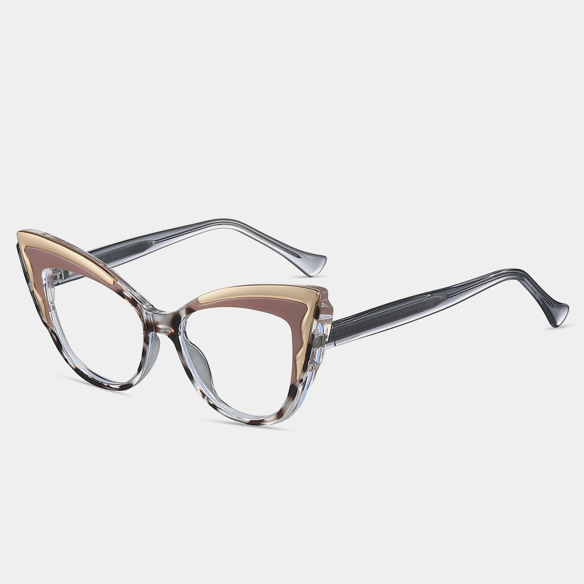 Beth-Plain lens glasses are available with prescription optical lenses