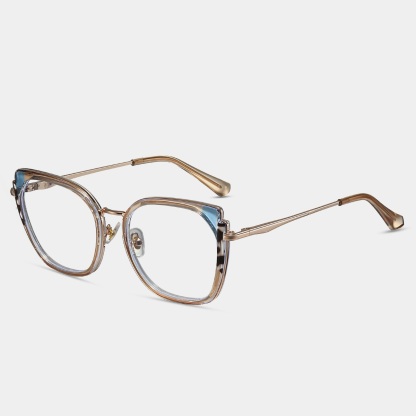 Caitin-Plain lens glasses are available with prescription optical lenses