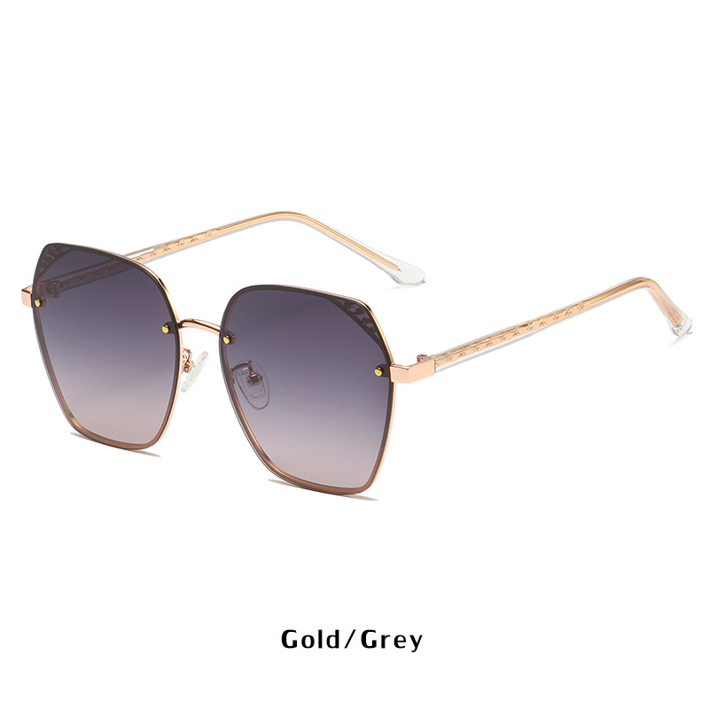 Irisa-Polygon fullrim polarized sunglasses for women