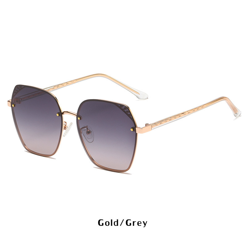 Irisa-Polygon fullrim polarized sunglasses for women