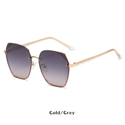 Irisa-Polygon fullrim polarized sunglasses for women