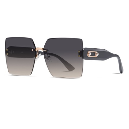  Girl-Large frame women's UV protection ink fashion sunglasses-TJ716