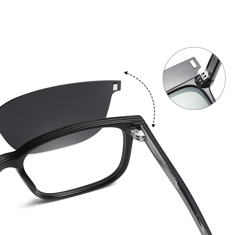 Fredrica-Optical prescription glasses include magnetically polarized lens set