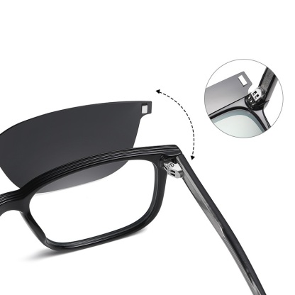 Fredrica-Optical prescription glasses include magnetically polarized lens set