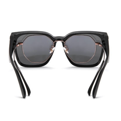 Alford-Myopia polarizing fashion set mirror large frame sunglasses-TR7520