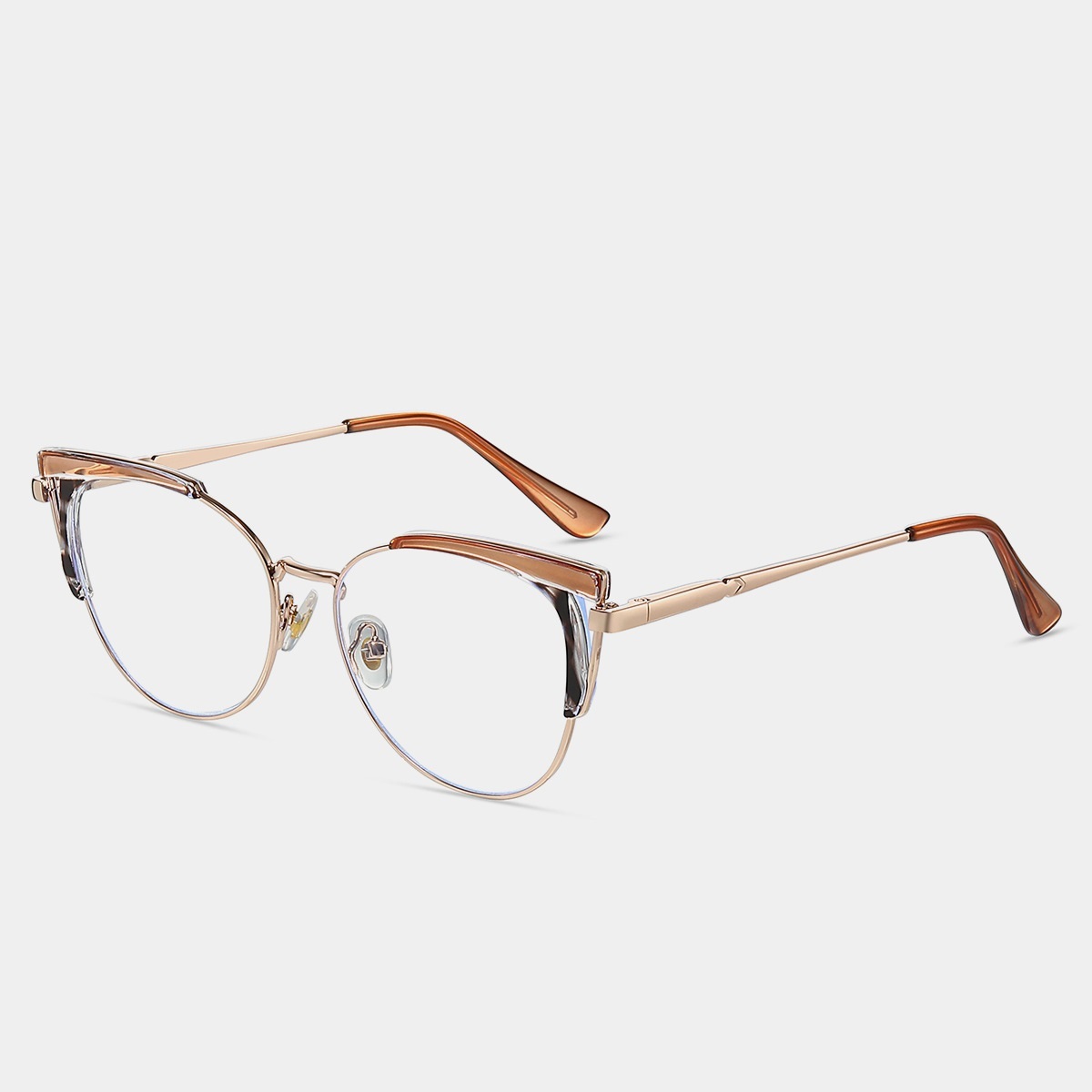 Carmen-Plain lens glasses are available with prescription optical lenses