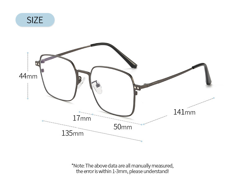 Griffith-Square fullrim polarized magnetic prescription glasses