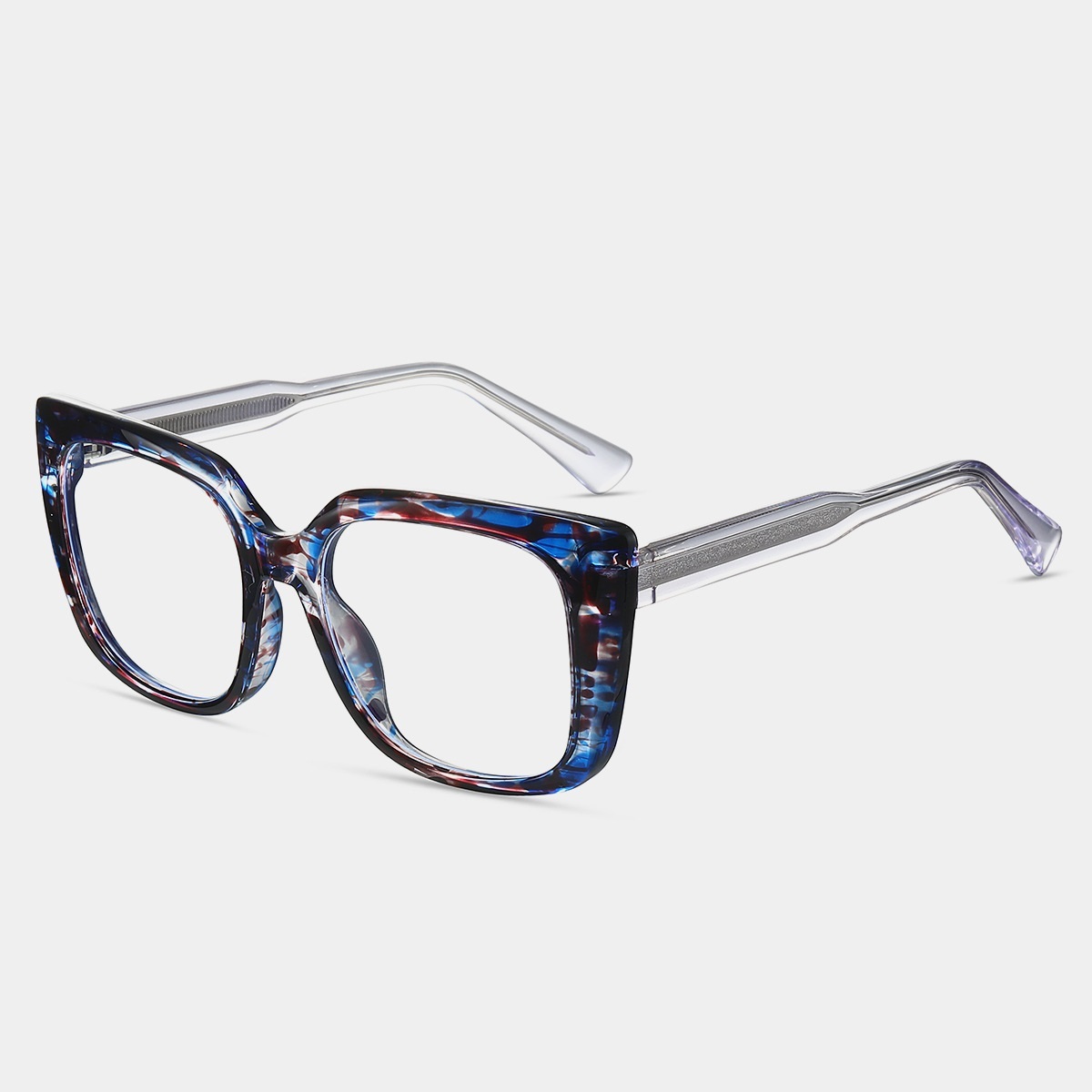 Camille-Plain lens glasses are available with prescription optical lenses