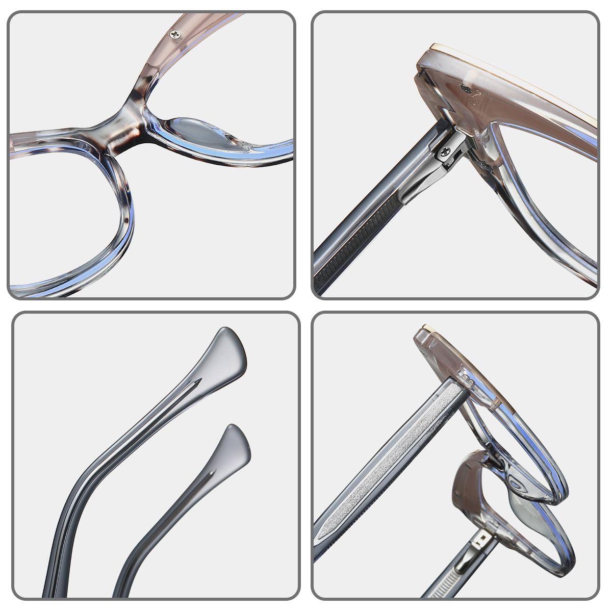 Beth-Plain lens glasses are available with prescription optical lenses