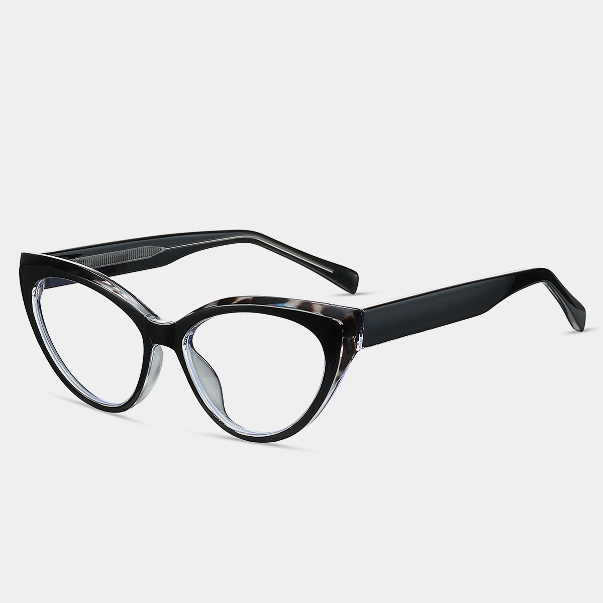 Carol-Plain lens glasses are available with prescription optical lense