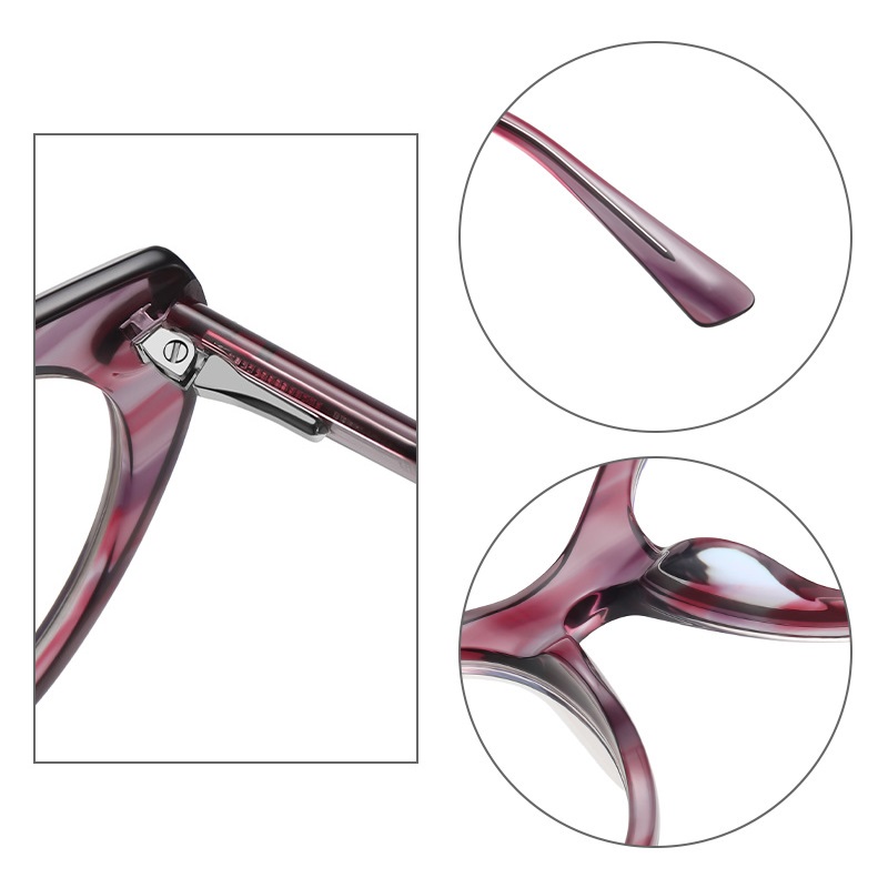 Ginger-Plain lens glasses are available with prescription optical lenses