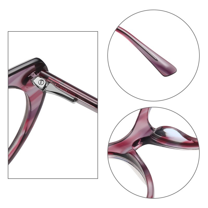 Ginger-Plain lens glasses are available with prescription optical lenses