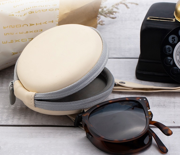 Dii-Portable folding glasses round storage case-PJ