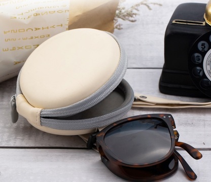 Dii-Portable folding glasses round storage case-PJ